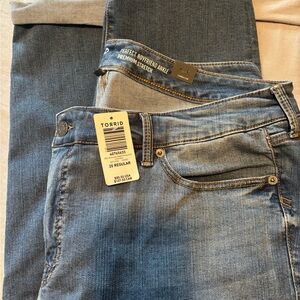Torrid Blue Stretch Jeans for women
